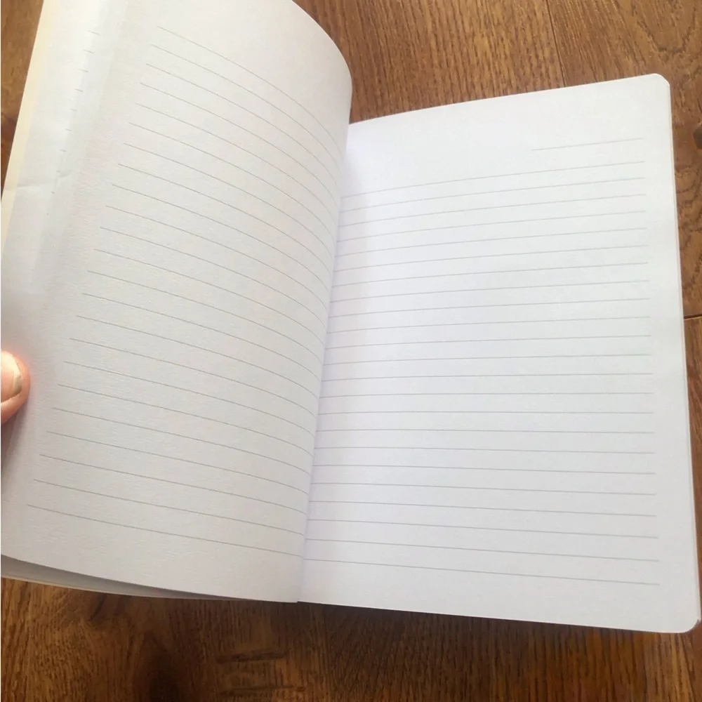 Floral lined notebook